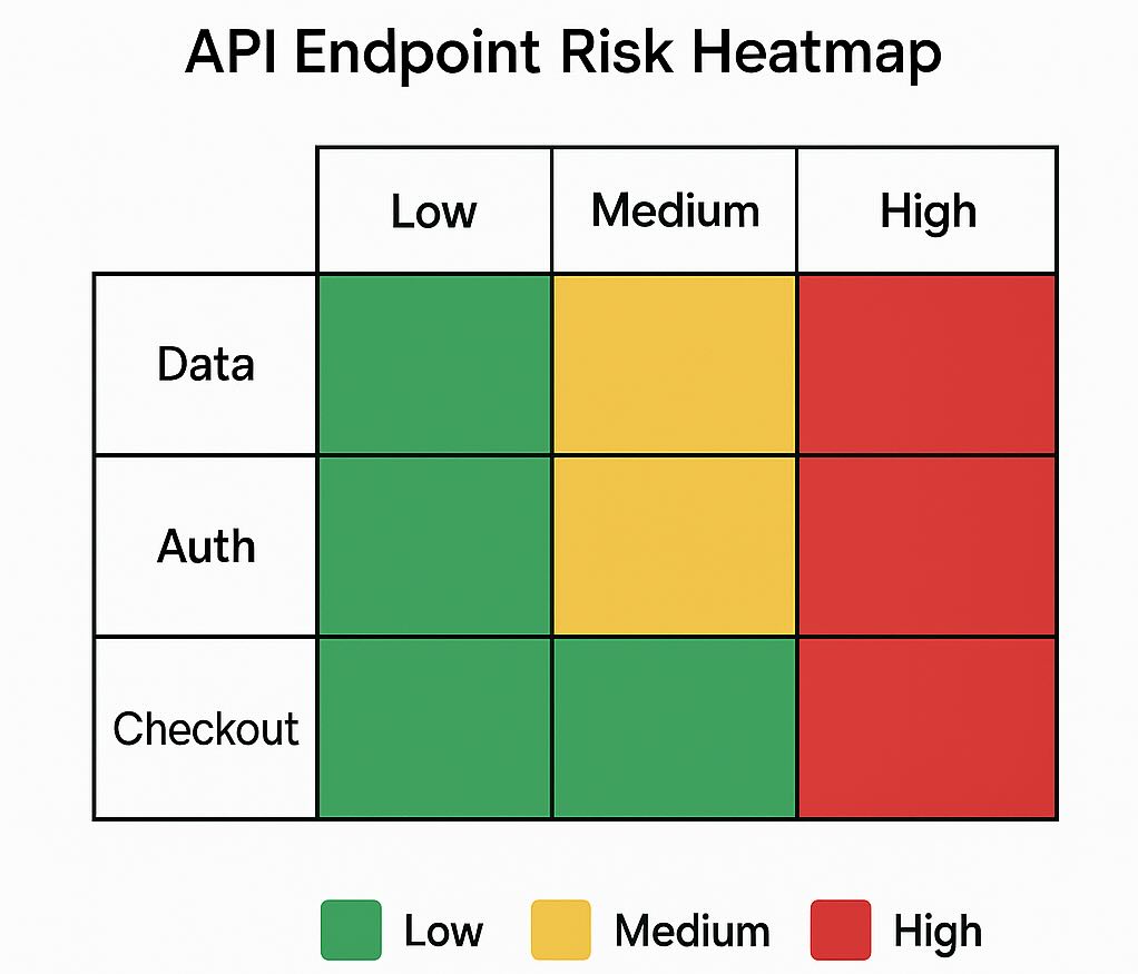 API endpoint risk assessment heatmap