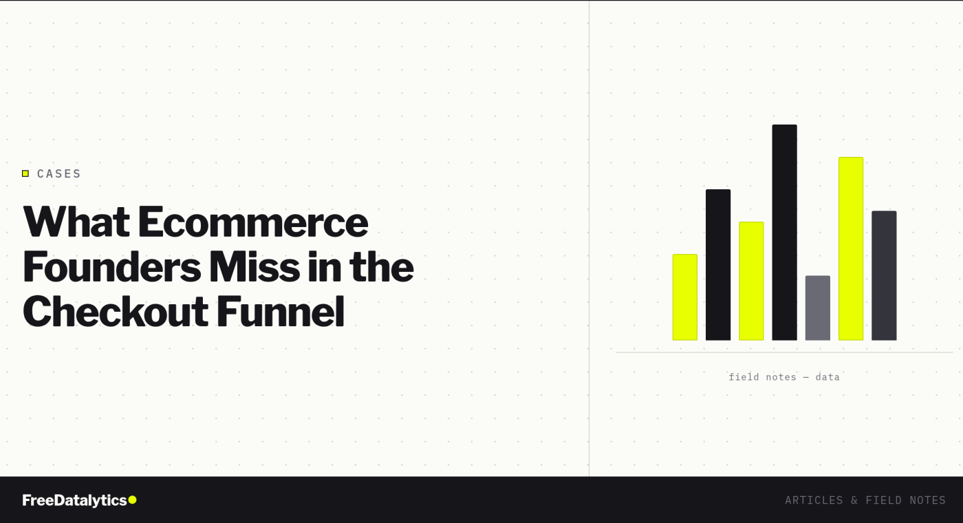 What Ecommerce Founders Miss in the Checkout Funnel