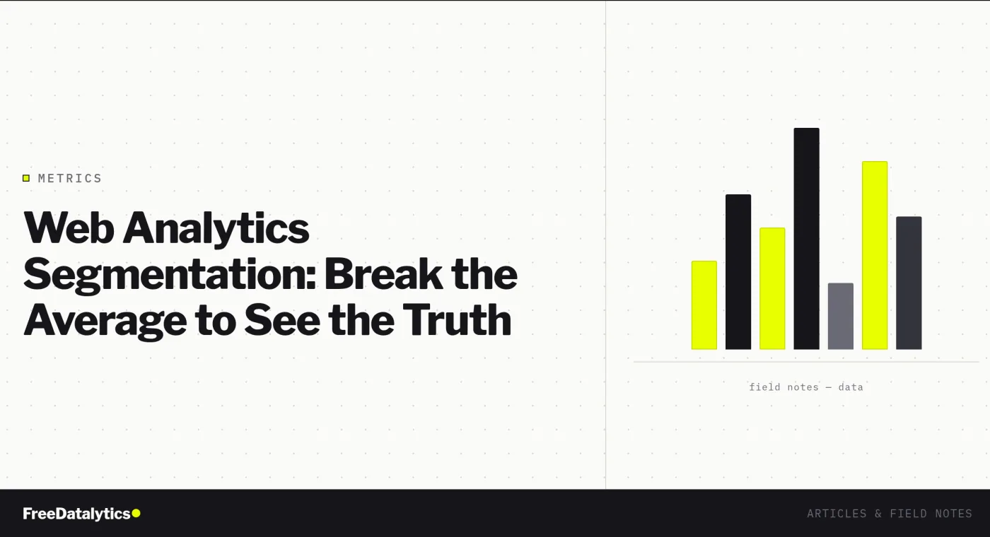 Web Analytics Segmentation: Break the Average to See the Truth